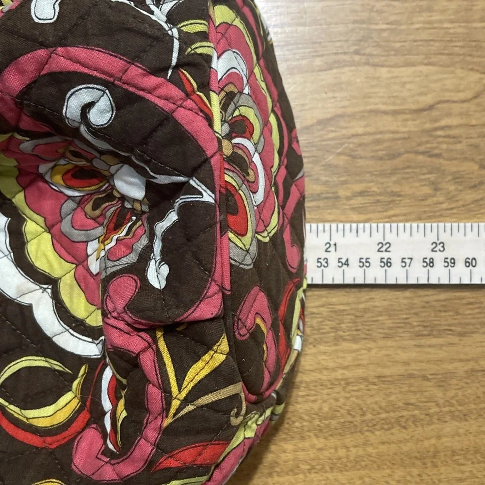 Vera‎ Bradley Morgan Puccini Tote Bag Purse Hobo Brown Paisley Floral W / Wallet - Picture 12 of 14